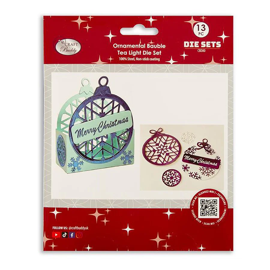 Craft Buddy "Ornamental Bauble Tea Light" Die Set - Image 8