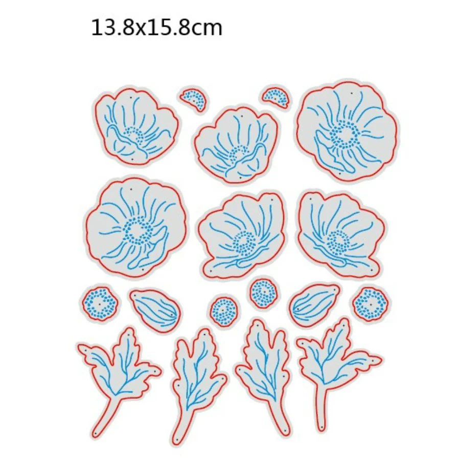 Craft Buddy “Perfect Poppies” Beautiful Bouquet 3D Gift Card Die Set - Image 5