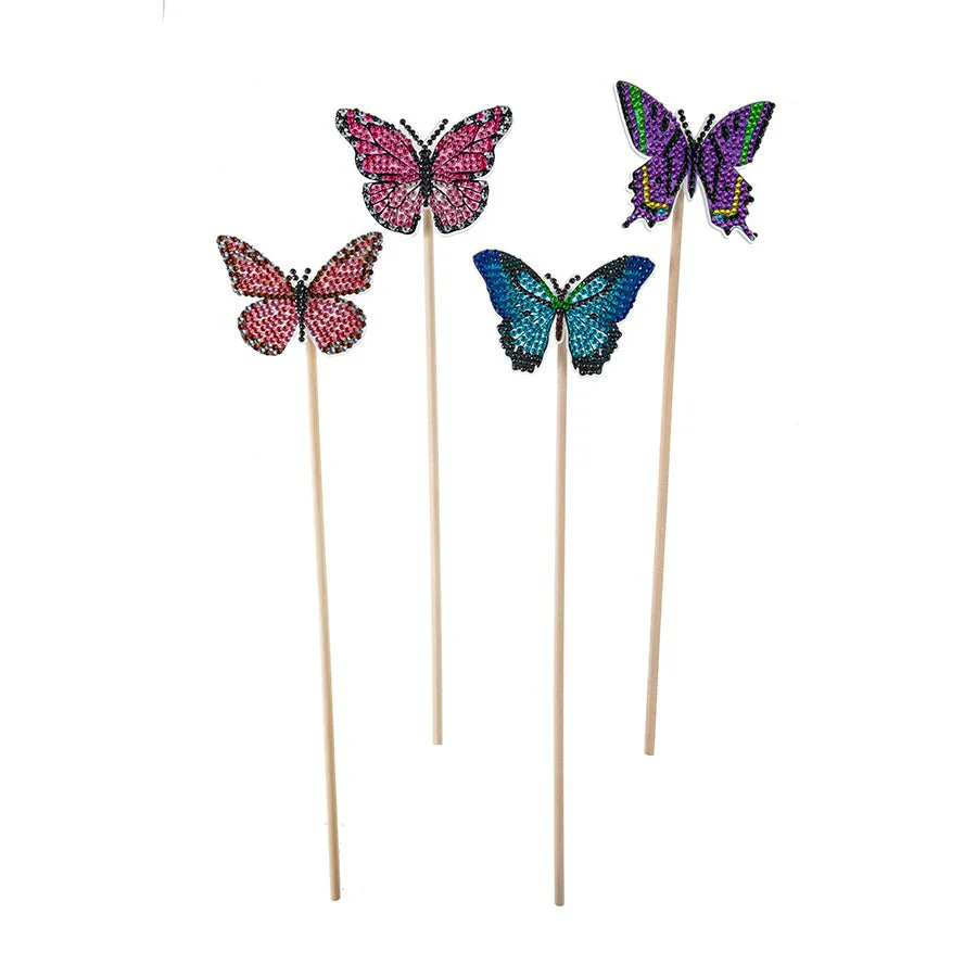 Crystal Art Butterfly Stick Set of 12 - Image 4