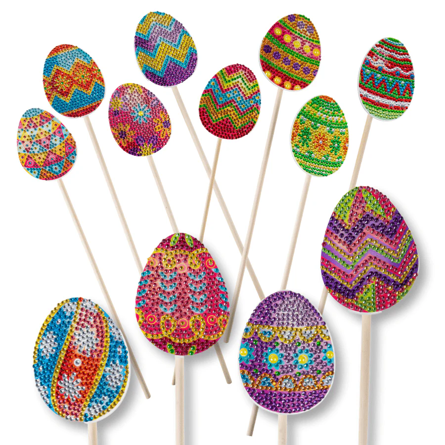 Crystal Art Easter Sticks Set of 12