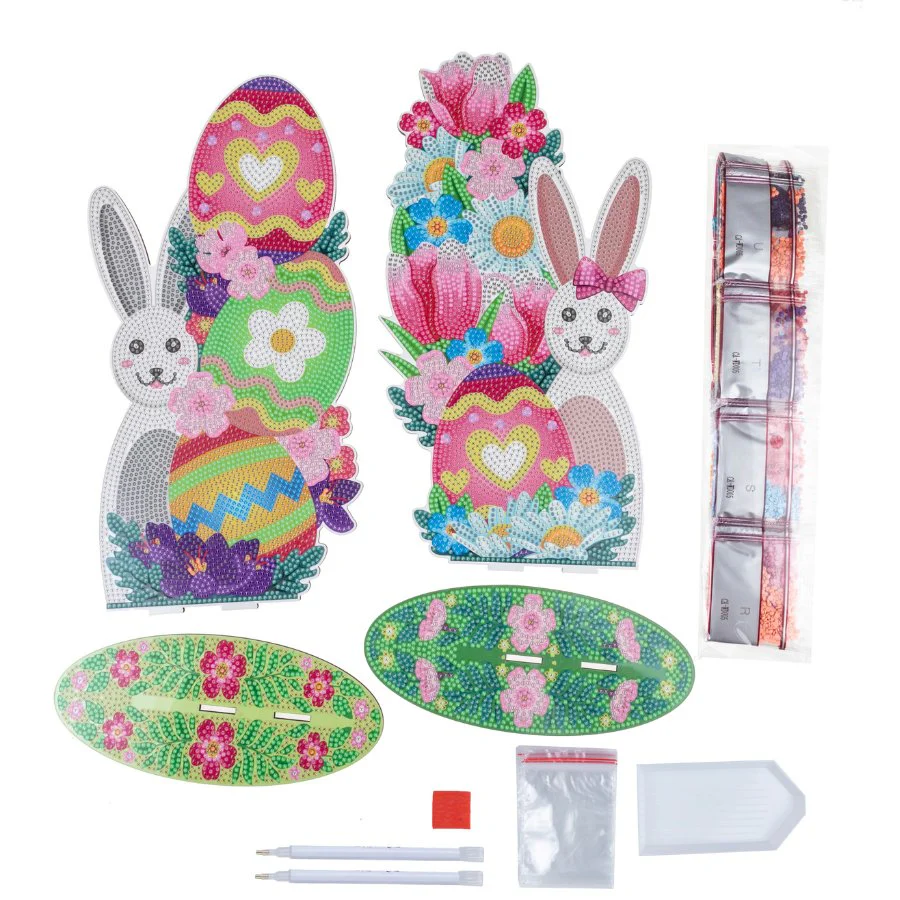 Crystal Art Easter Home Decor x2 - Image 4