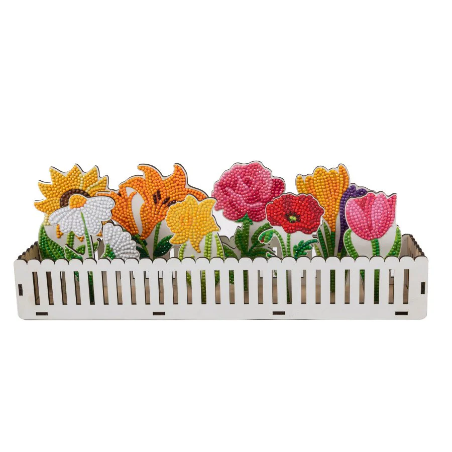 "Flower Garden" Crystal Art Decoration - Image 4