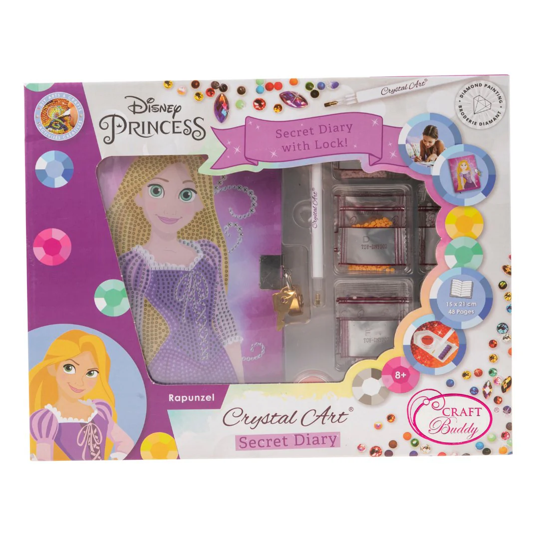 "Rapunzel" Disney Crystal Art Secret Diary - Image 8