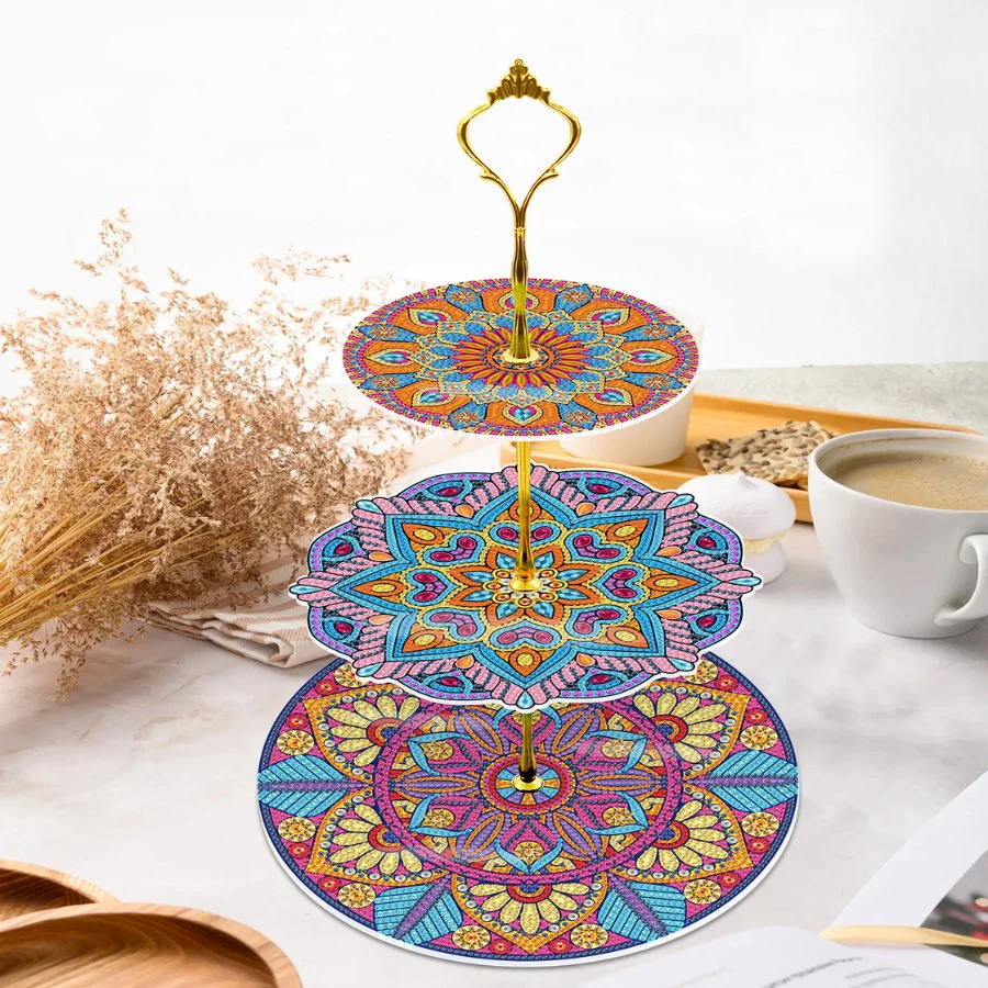 Crystal Art Three Tier Display Cake Stand - Image 5