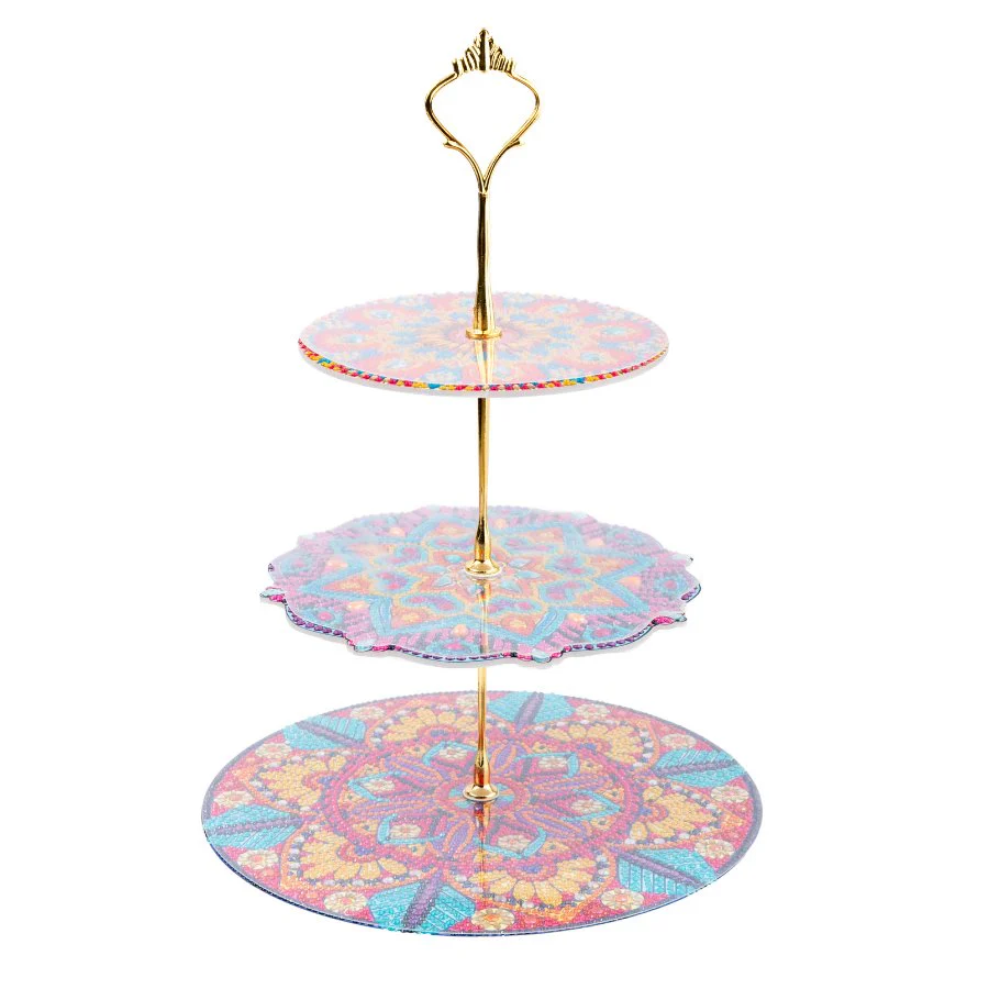 Crystal Art Three Tier Display Cake Stand - Image 7