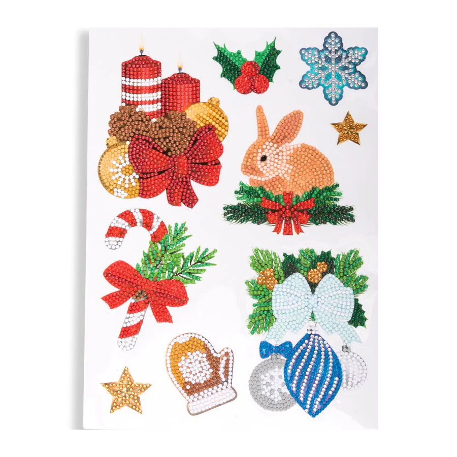 "Winter Joy" Crystal Art Wall Sticker Set x36 - Image 6
