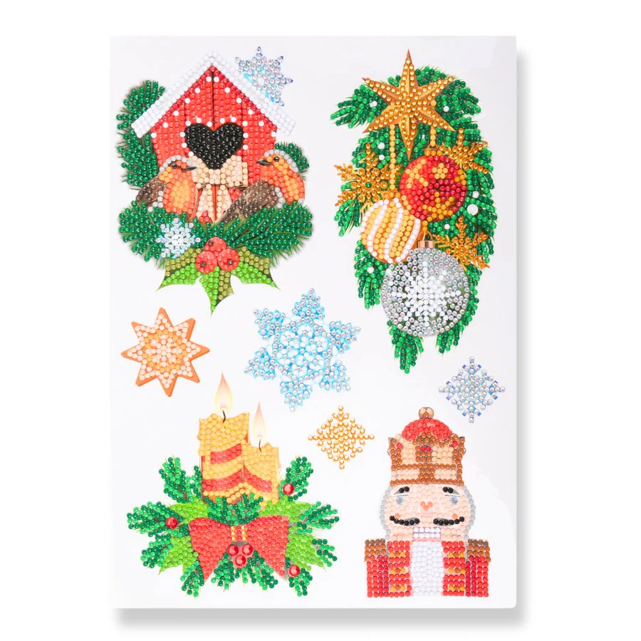 "Winter Joy" Crystal Art Wall Sticker Set x36 - Image 7