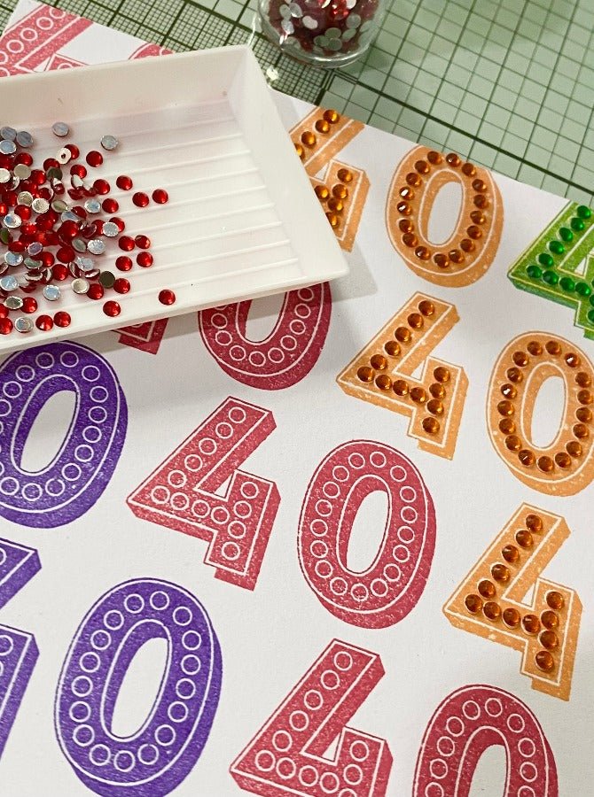 Crystal Lights Alphabet, Crystal Art A4 Stamp Set - Image 3