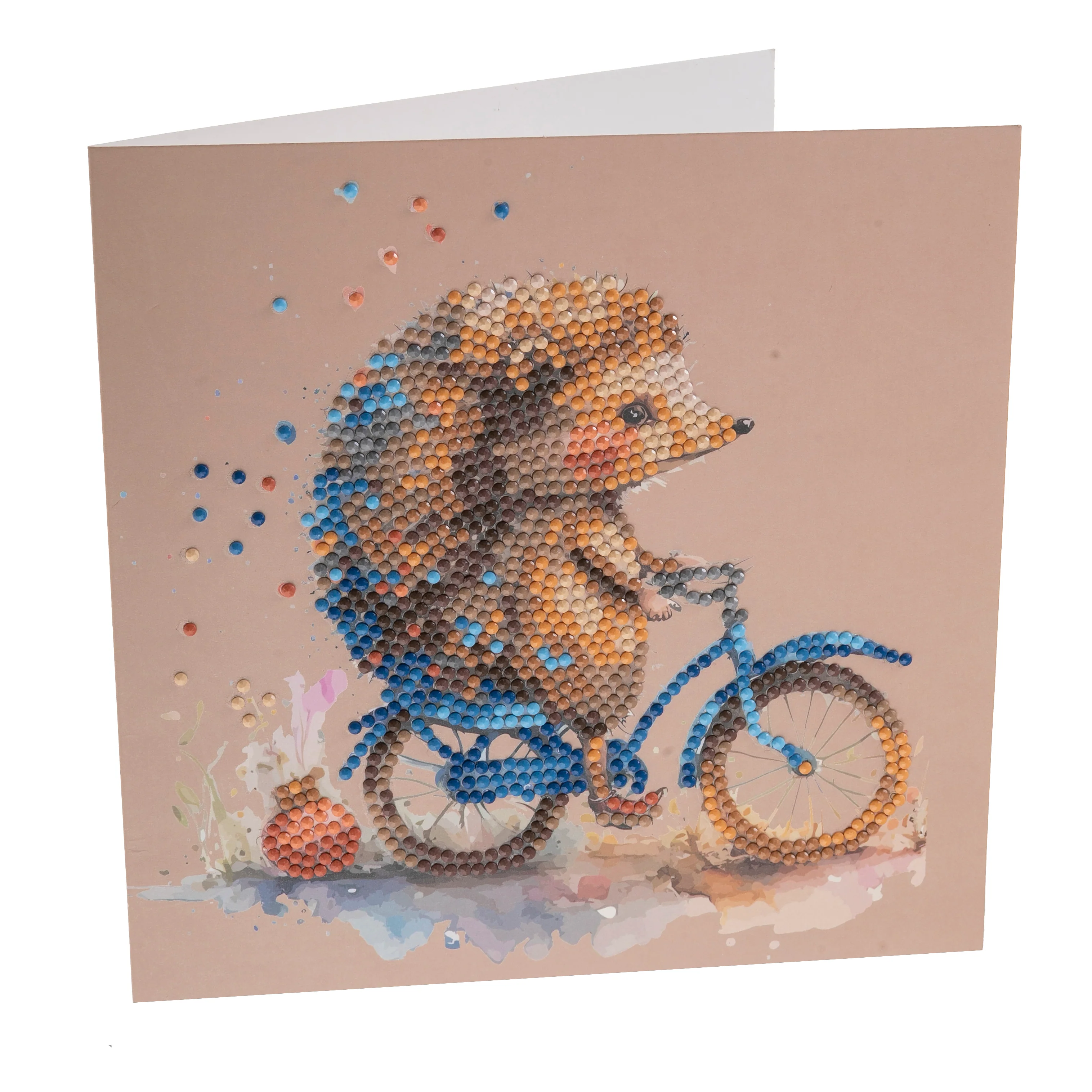 "Cute Baby Hedgehog" Crystal Art Card - Image 7