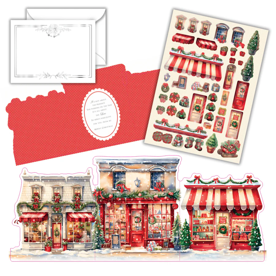 Cute Christmas Village Card Making Kit x 24 Cards - Image 8