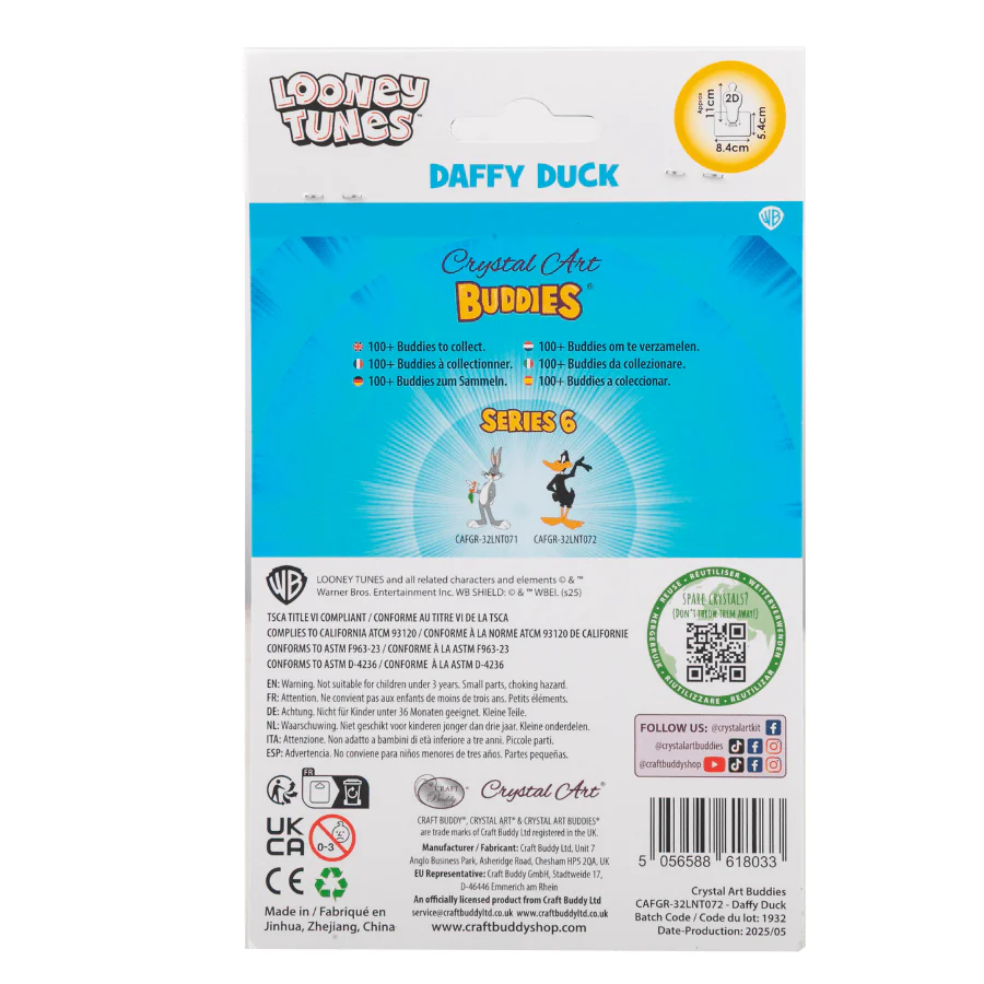 Daffy Duck Crystal Art Buddies Looney Tunes Series 6 - Image 8