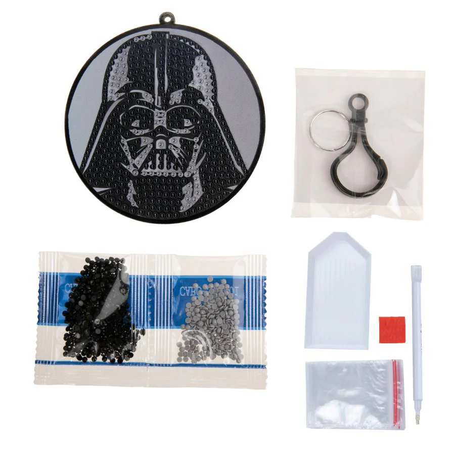 "Darth Vader" Crystal Art Bag Charm Kit Star Wars - Image 4