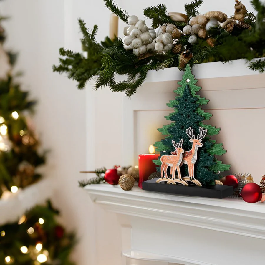 "Deers" Crystal Art 3D Scene Kit - Image 3