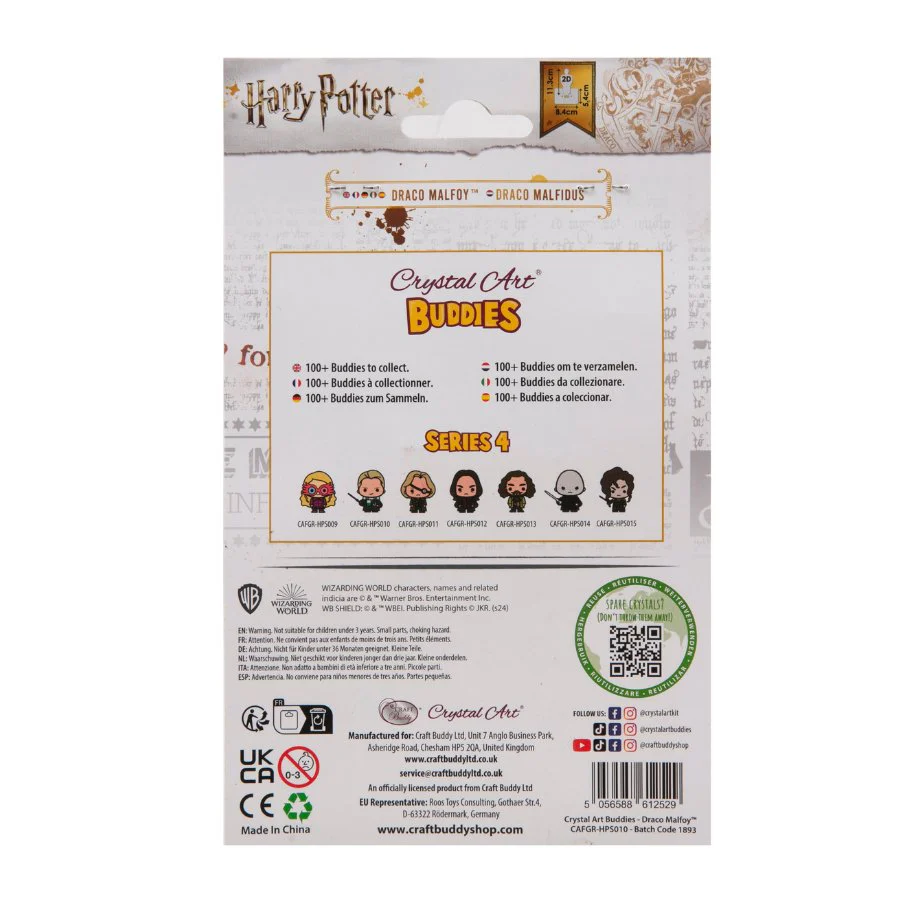 "Draco Malfoy" Crystal Art Buddies Harry Potter Series 4 - Image 8
