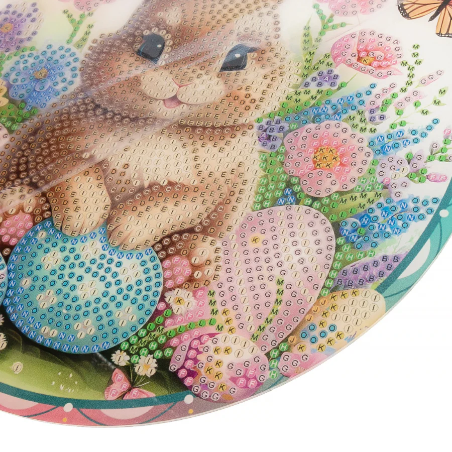Easter Bunny & Delights Crystal Art Hanging Decoration x 2 - Image 4