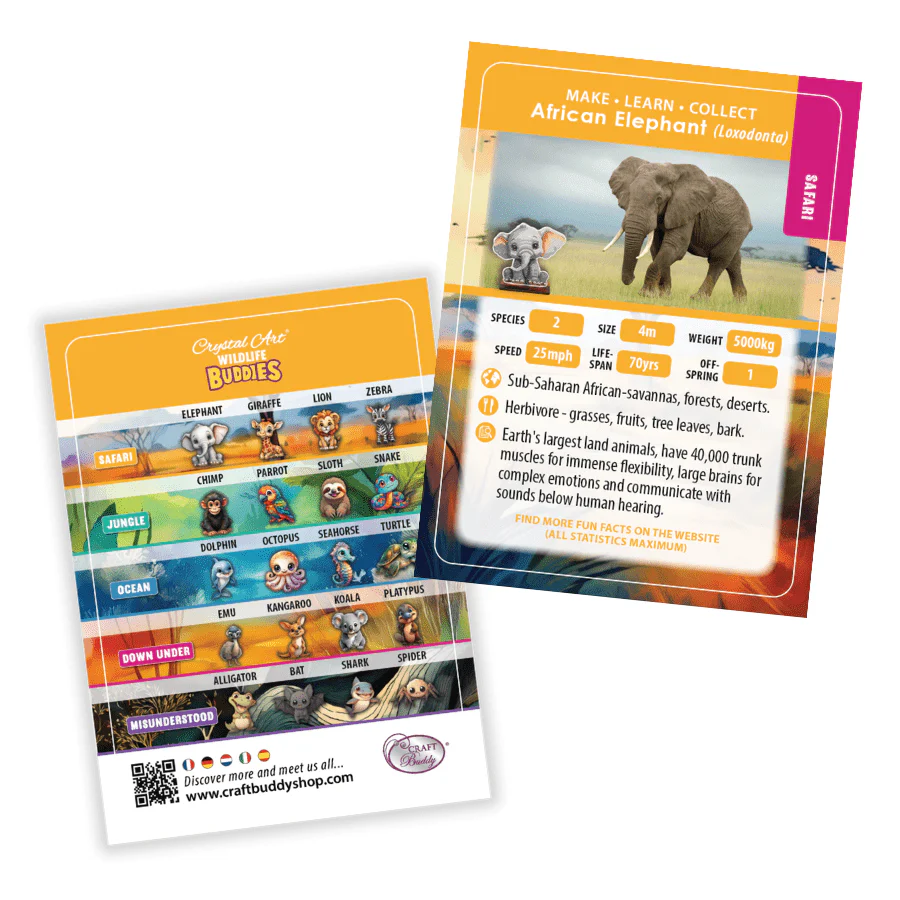 Elephant Crystal Art Wildlife Buddies - Image 10