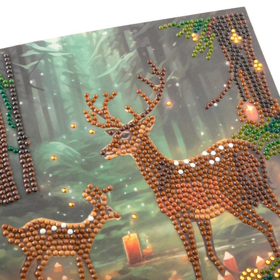 "Enchanted Forest" Crystal Art Card 18x18cm - Image 5