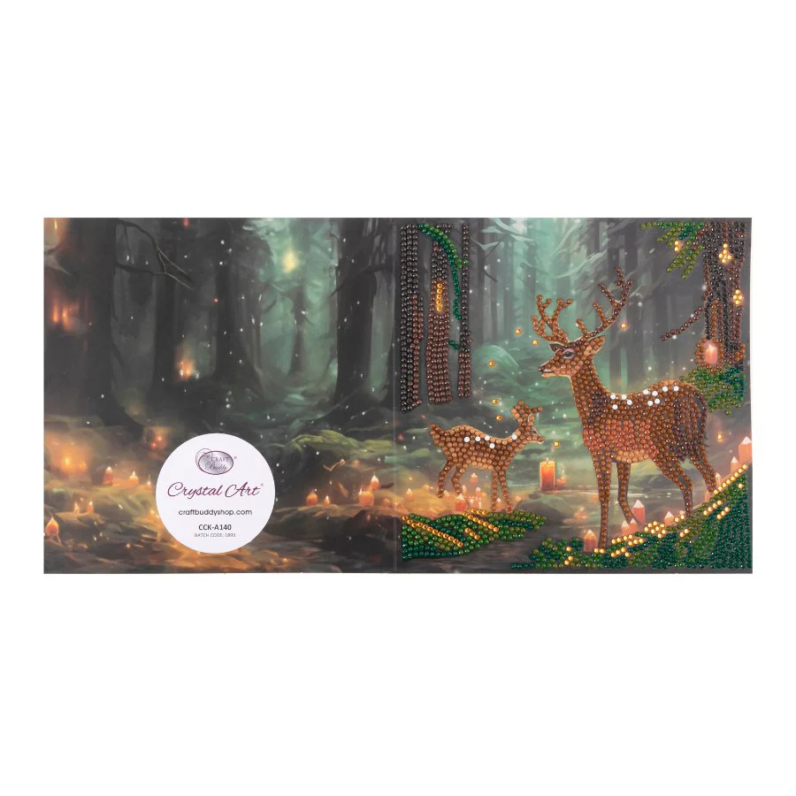 "Enchanted Forest" Crystal Art Card 18x18cm - Image 6