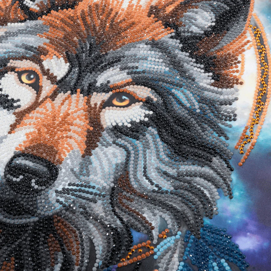 Enchanted Wolf Crystal Art Scroll Kit 40x50cm - Image 3
