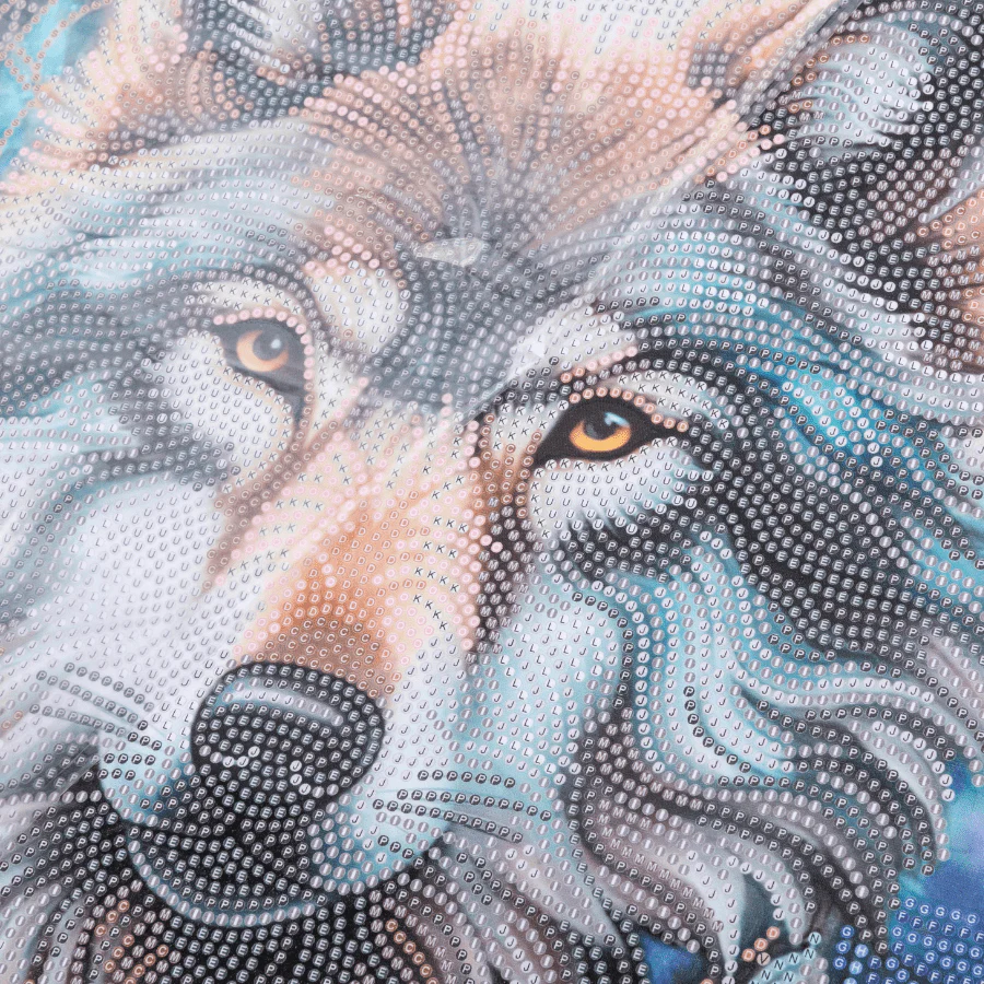 Enchanted Wolf Crystal Art Scroll Kit 40x50cm - Image 4