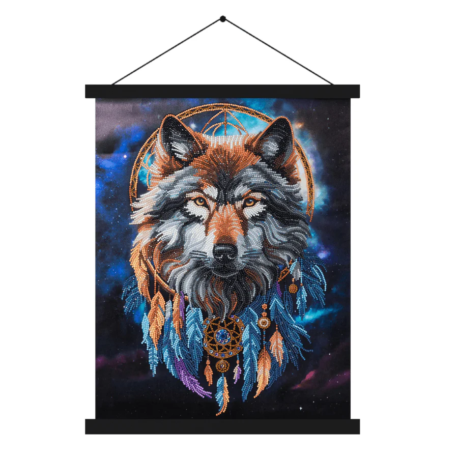 Enchanted Wolf Crystal Art Scroll Kit 40x50cm - Image 7