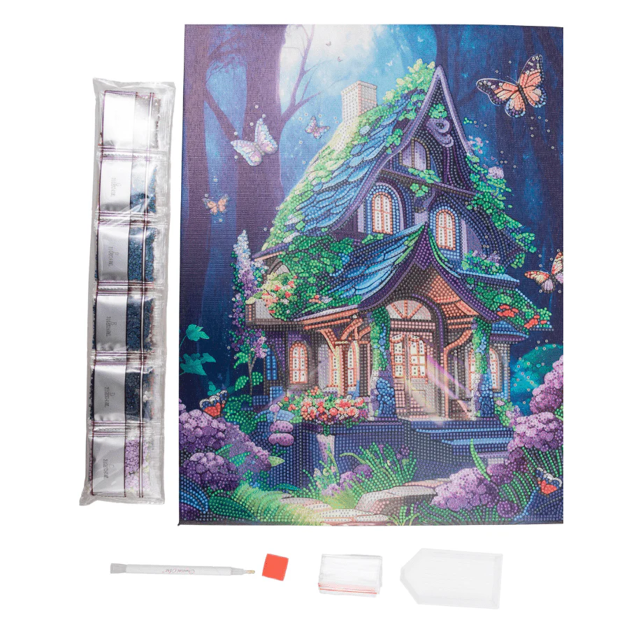“Fantasy House” Crystal Art Canvas Kit 35x45 - Image 3