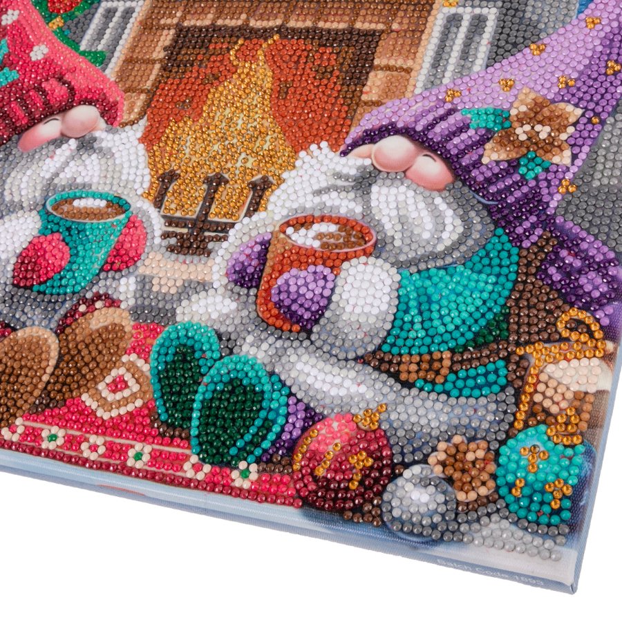"Fireside Cheer" Crystal Art Kit 30x30cm - Image 4