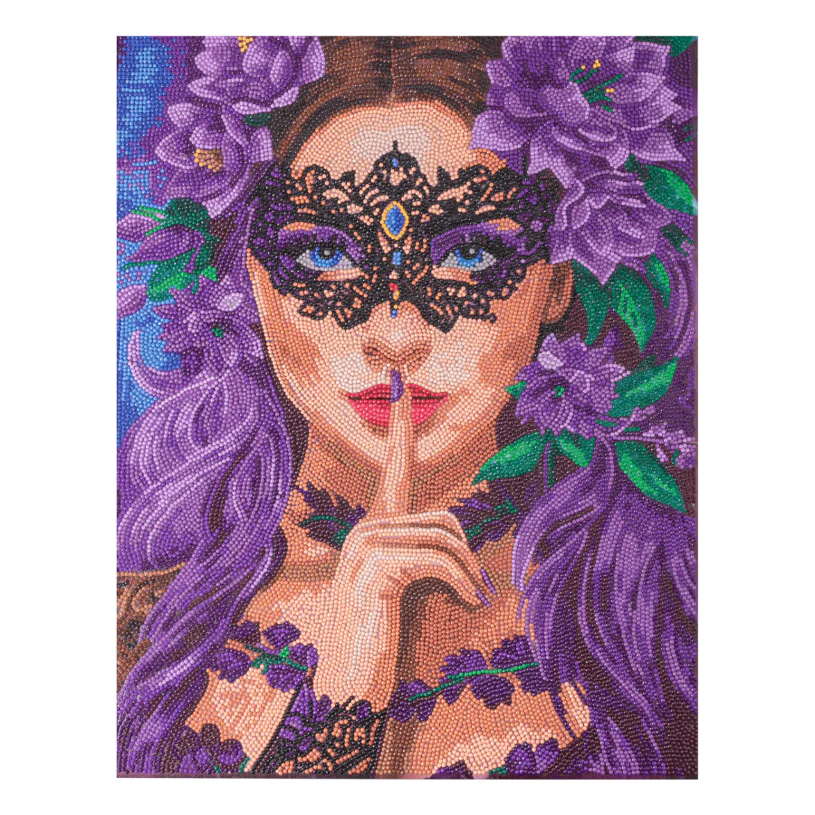 "Floral Whisper" Crystal Art Canvas Kit 40x50cm - Image 4