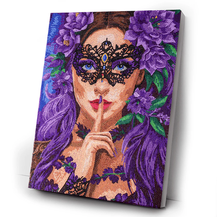 "Floral Whisper" Crystal Art Canvas Kit 40x50cm - Image 6