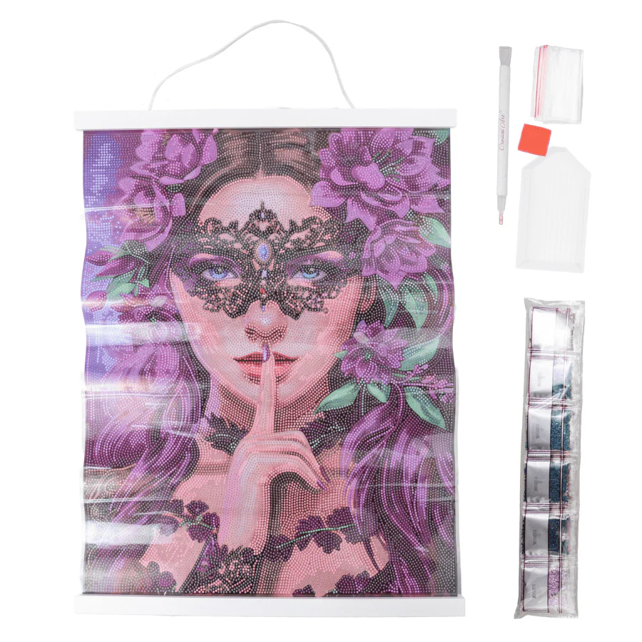 Floral Whisper Crystal Art Scroll Kit 40x50cm - Image 5
