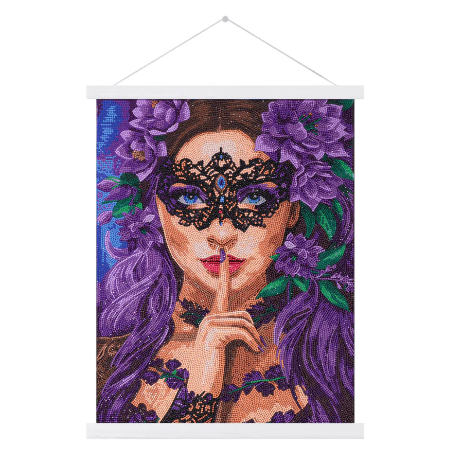 Floral Whisper Crystal Art Scroll Kit 40x50cm - Image 7