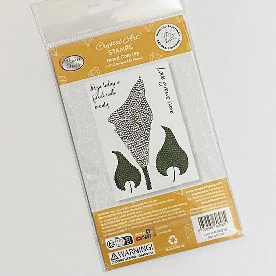 "Fluted Calla Lily" Crystal Art A6 Stamp Set - Image 2