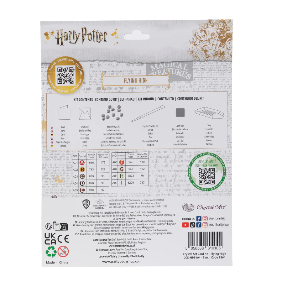 "Flying High" Harry Potter Crystal Art Card - Image 9