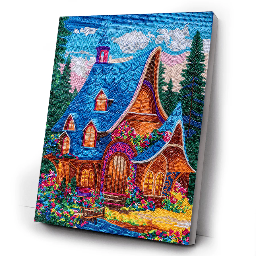 "Forest House" Crystal Art Canvas Kit 40x50cm - Image 5