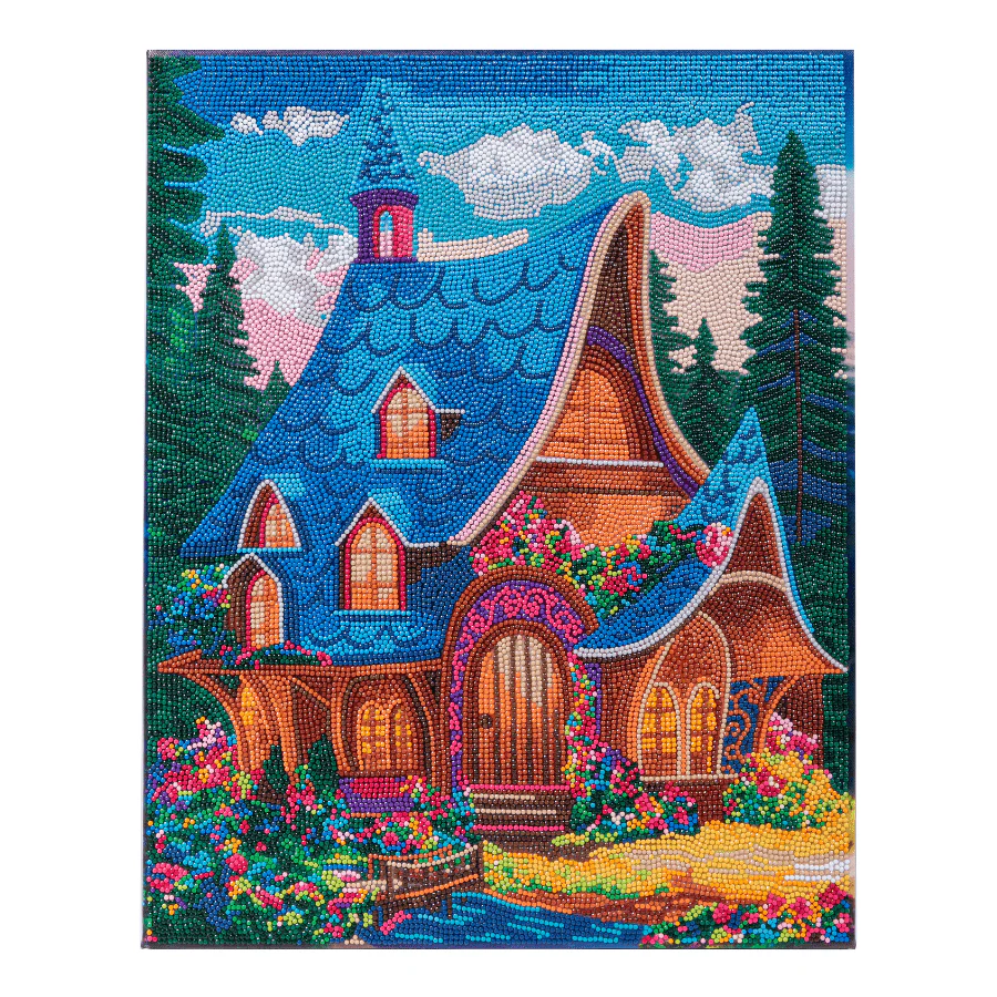 "Forest House" Crystal Art Canvas Kit 40x50cm - Image 8
