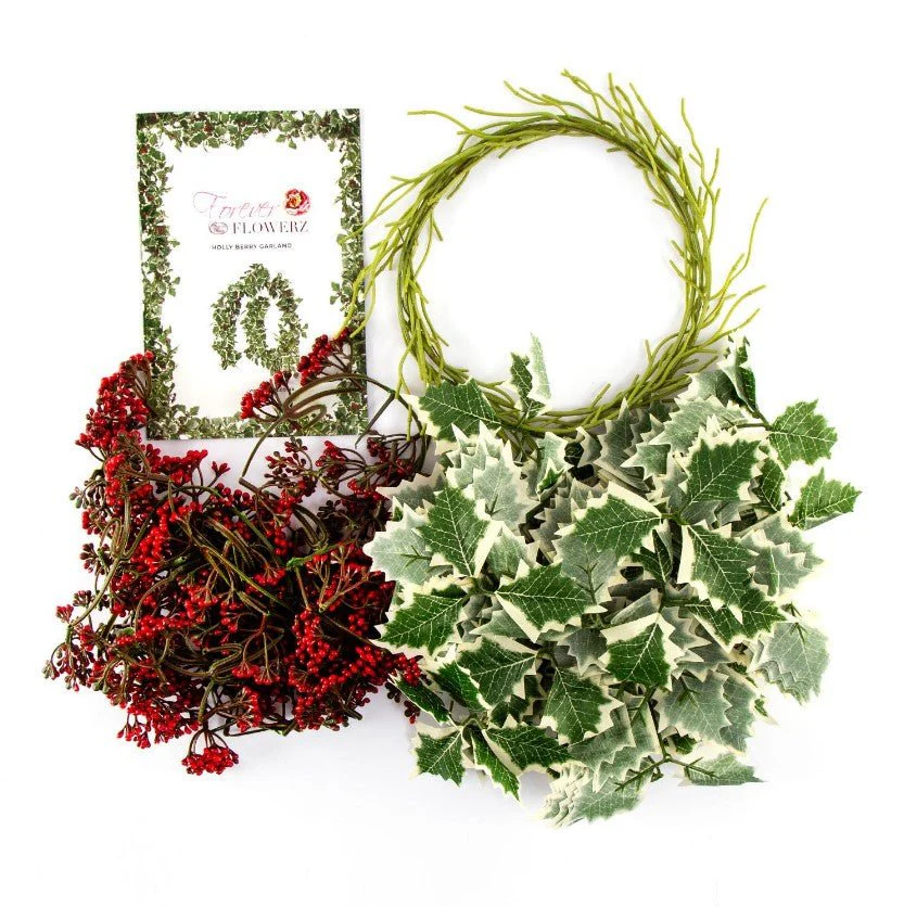 "Holly Berry Garland" Forever Flowerz - Image 3