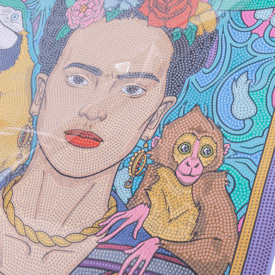 Frida Kahlo Crystal Art Scroll Kit 40x50cm - Image 3