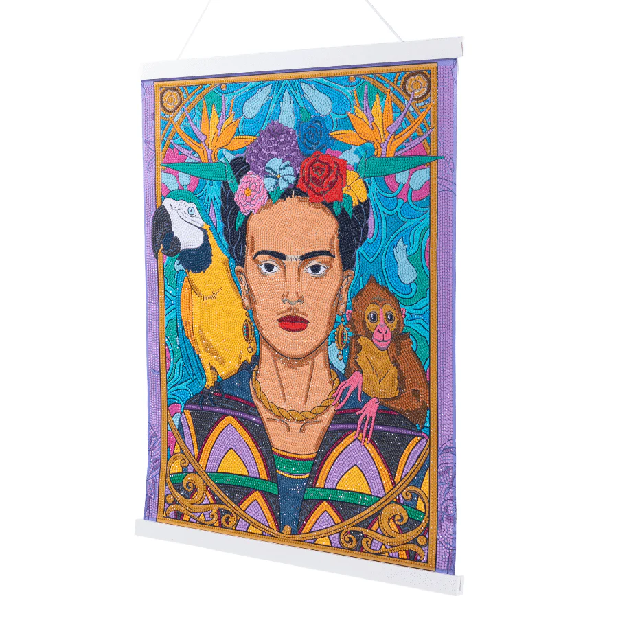 Frida Kahlo Crystal Art Scroll Kit 40x50cm - Image 5