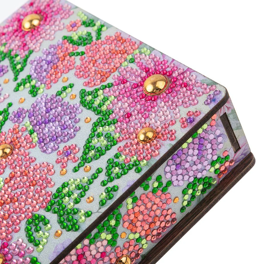 Garden Party Crystal Art Wooden Box - Image 3