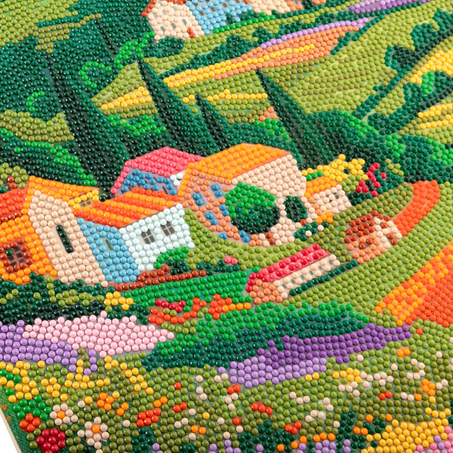 Golden Fields Crystal Art Framed Canvas Kit 40x50cm - Image 4