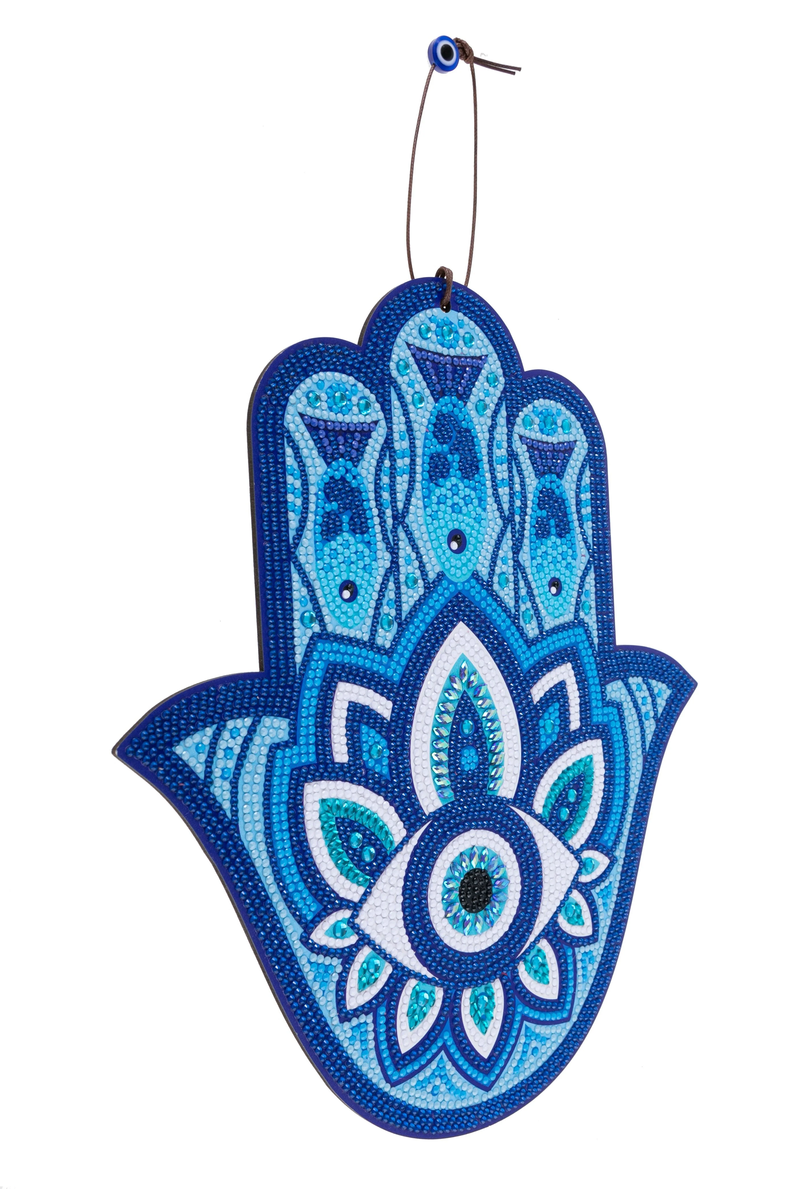Crystal Art Wooden Hanging Decoration Hamsa Hand Kit - Image 5