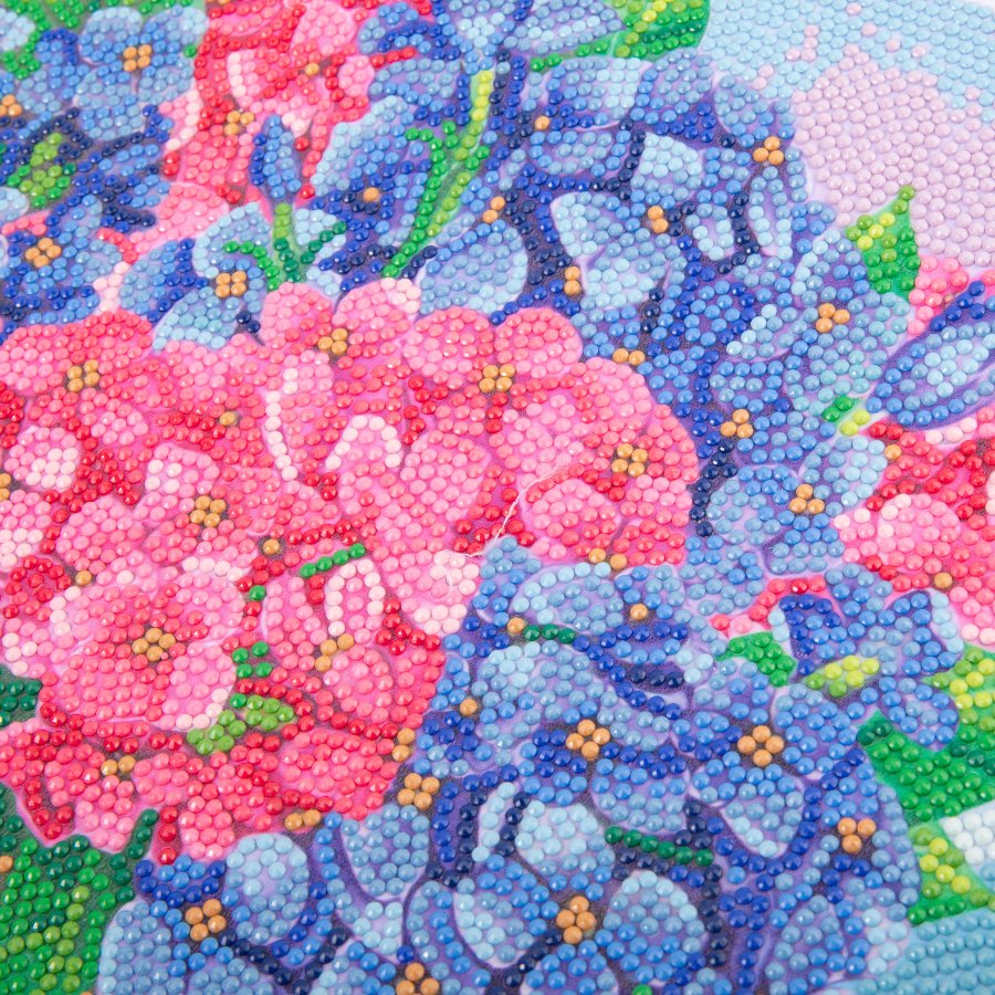 Happy Hydrangeas Crystal Art Scroll Kit 40x50cm - Image 3