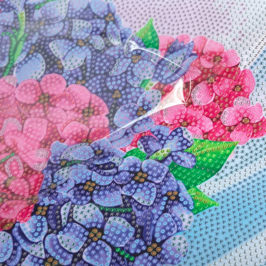 Happy Hydrangeas Crystal Art Scroll Kit 40x50cm - Image 4