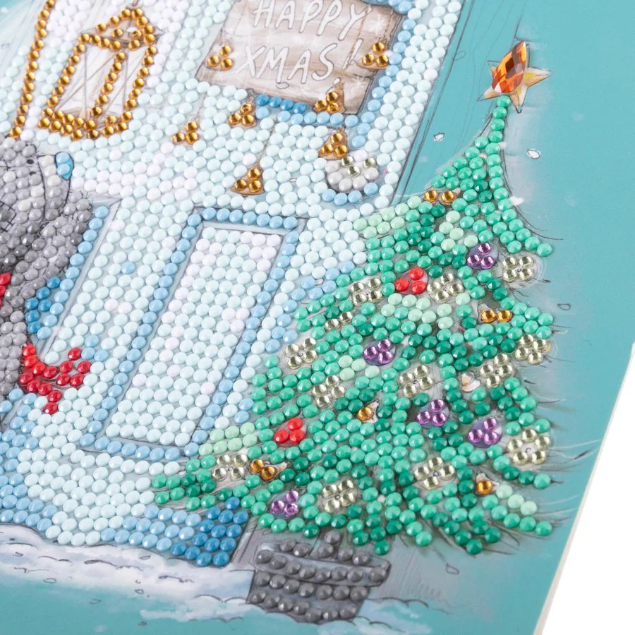 Happy Xmas!Ta tty Teddy Crystal Art Card - Image 12
