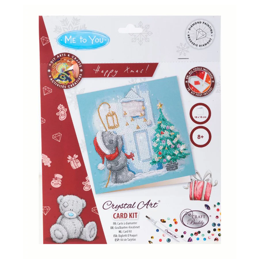 Happy Xmas!Ta tty Teddy Crystal Art Card - Image 7