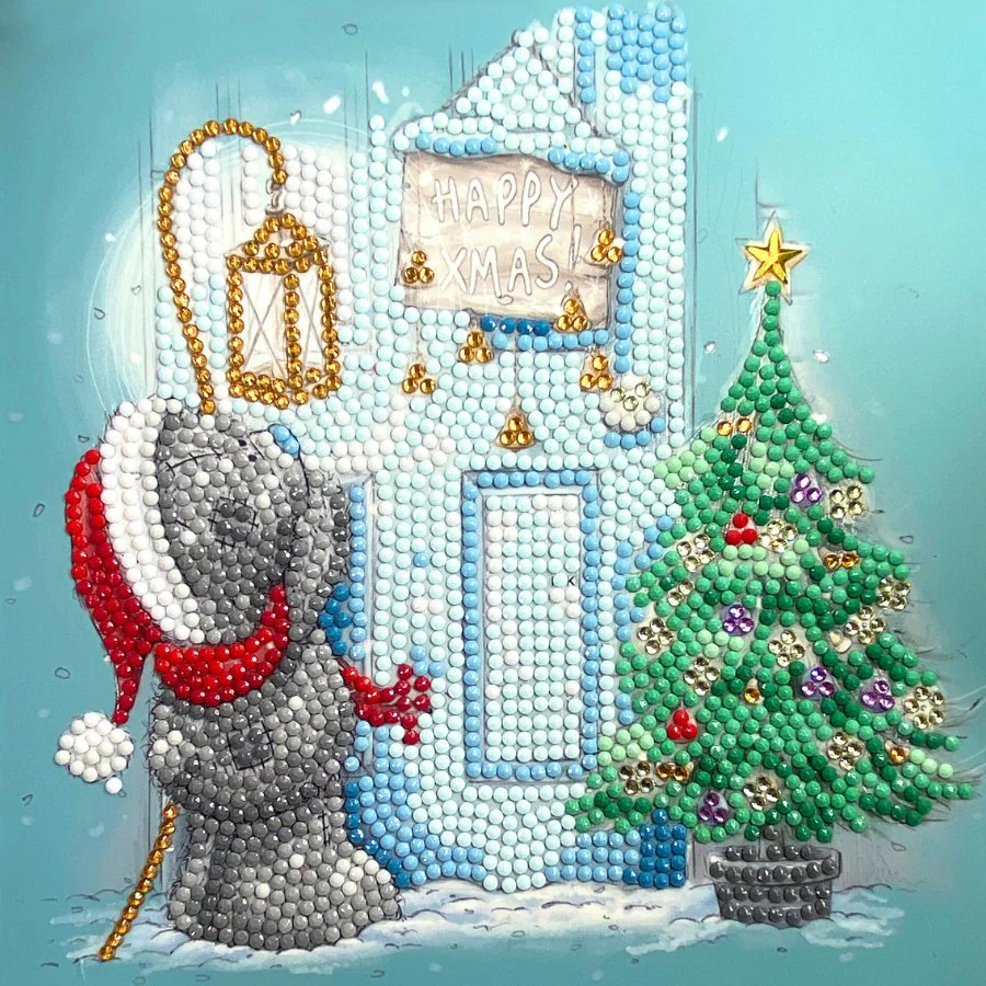 Happy Xmas!Ta tty Teddy Crystal Art Card - Image 9