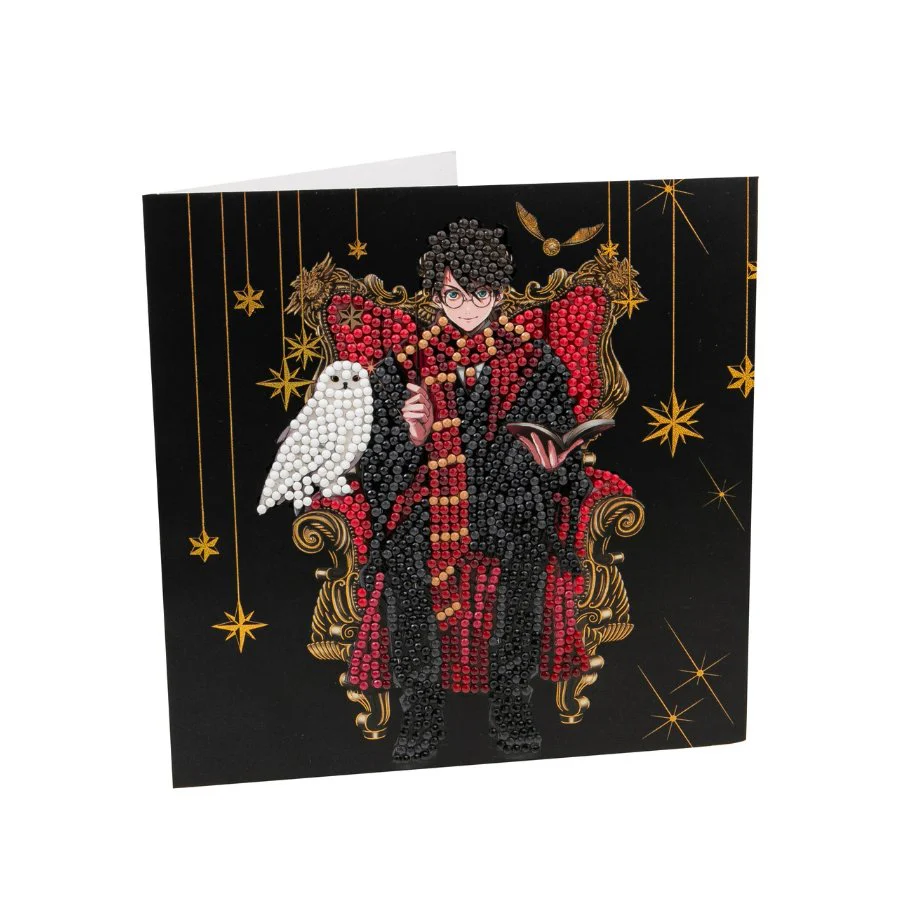 "Harry & Hedwig" Harry Potter Crystal Art Card - Image 6