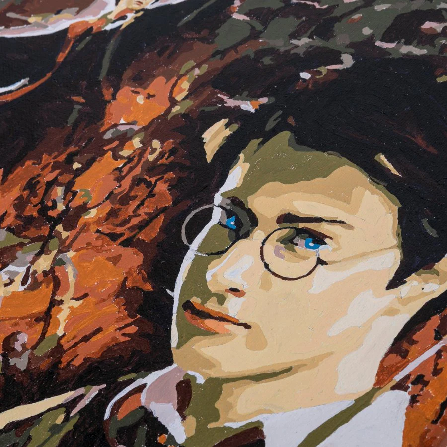 "Harry Potter Collage" Harry Potter Paint By Numb3rs Canvas Kit - Image 4