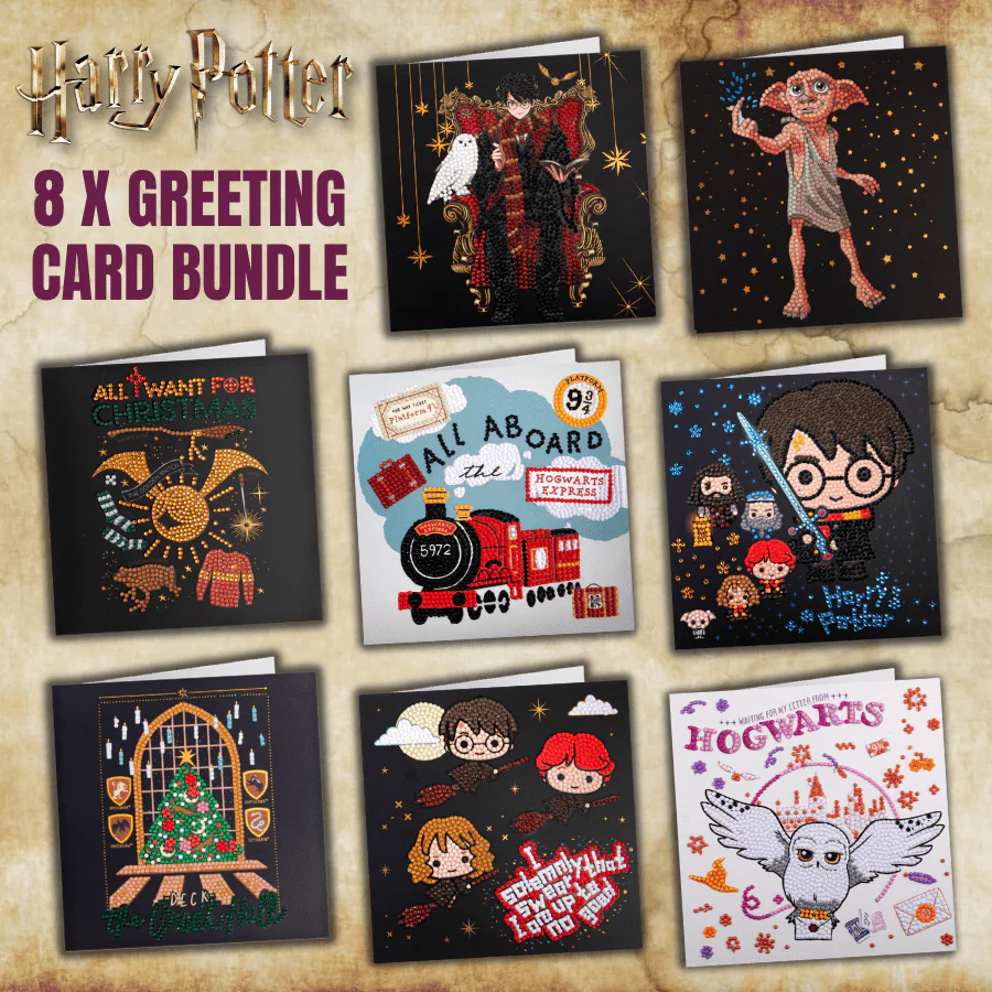 Harry Potter Crystal Art 18x18cm Greeting Card Bundle x 8 - Image 10