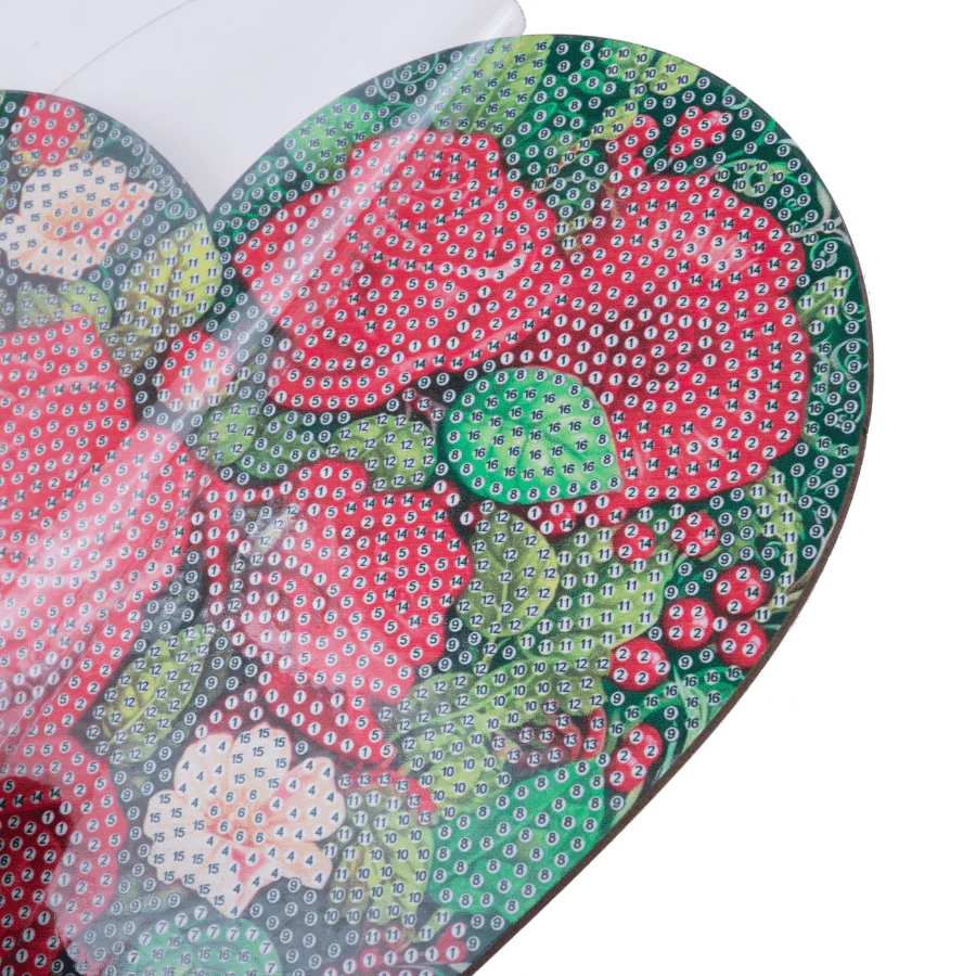 Heart Rose Crystal Art Wooden Box Kit - Image 4